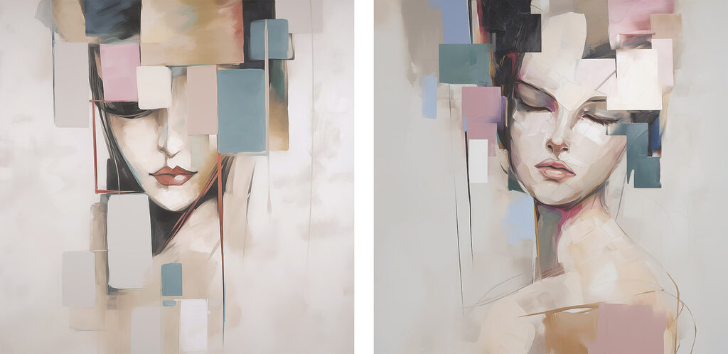 Painting of a woman Painting of a woman