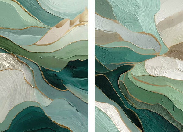 Two images of a painting Two images of a painting
