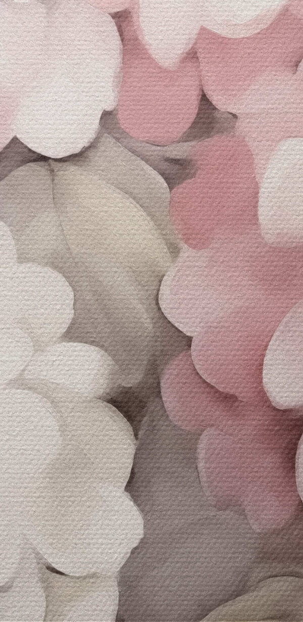 Painting of flowers on a white background