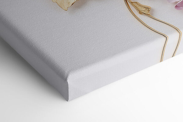Delicate floral art in soft colors