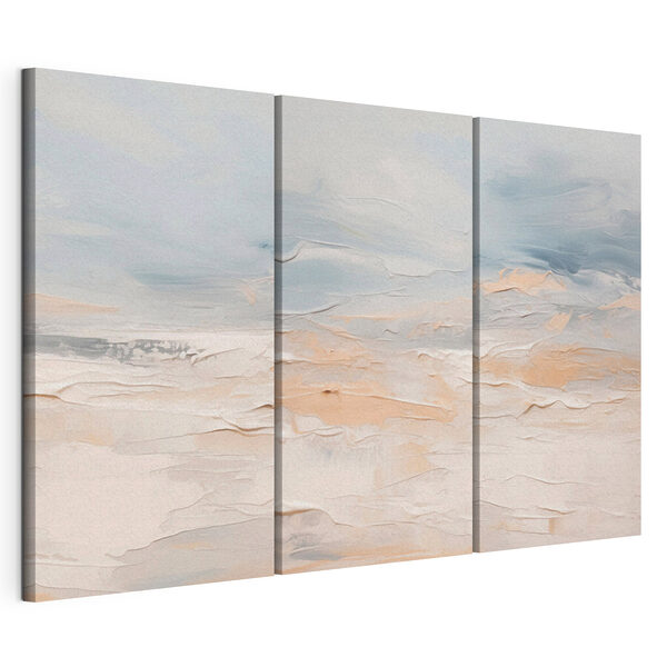 Série de tableaux représentant une plage Impression sur toile modulaire Série de tableaux représentant une plage