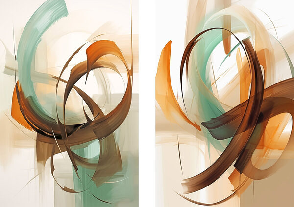 Flowing colors in harmonious motion Flowing colors in harmonious motion