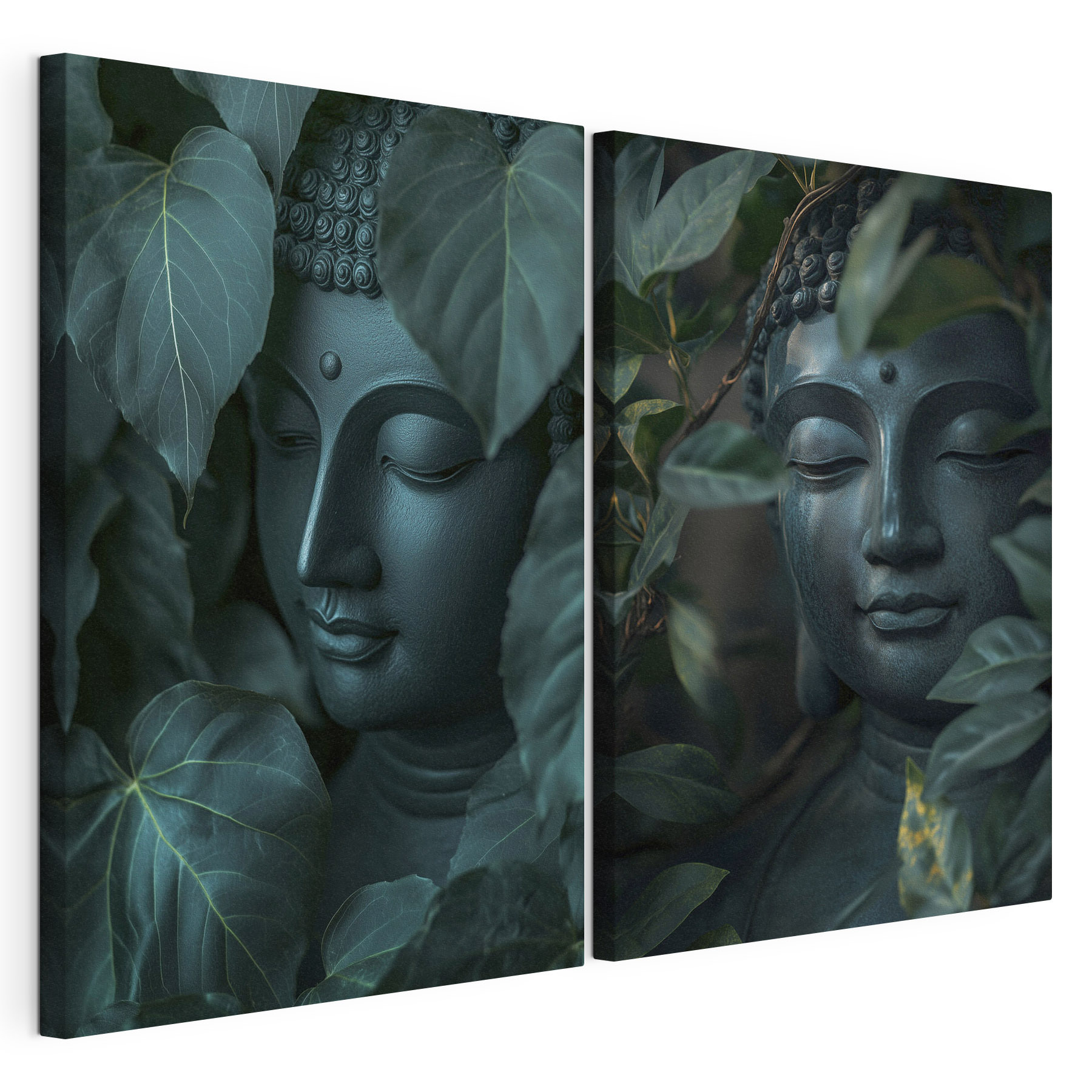 Statue of a person surrounded by leaves Statue of a person surrounded by leaves