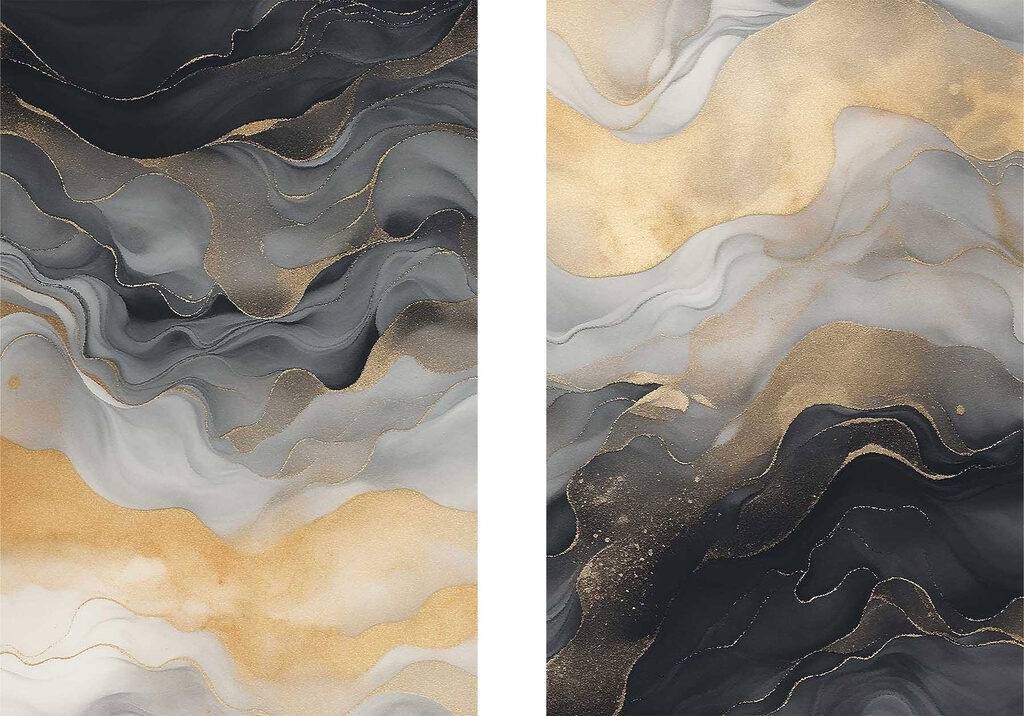 Sculpted hues of flowing elegance