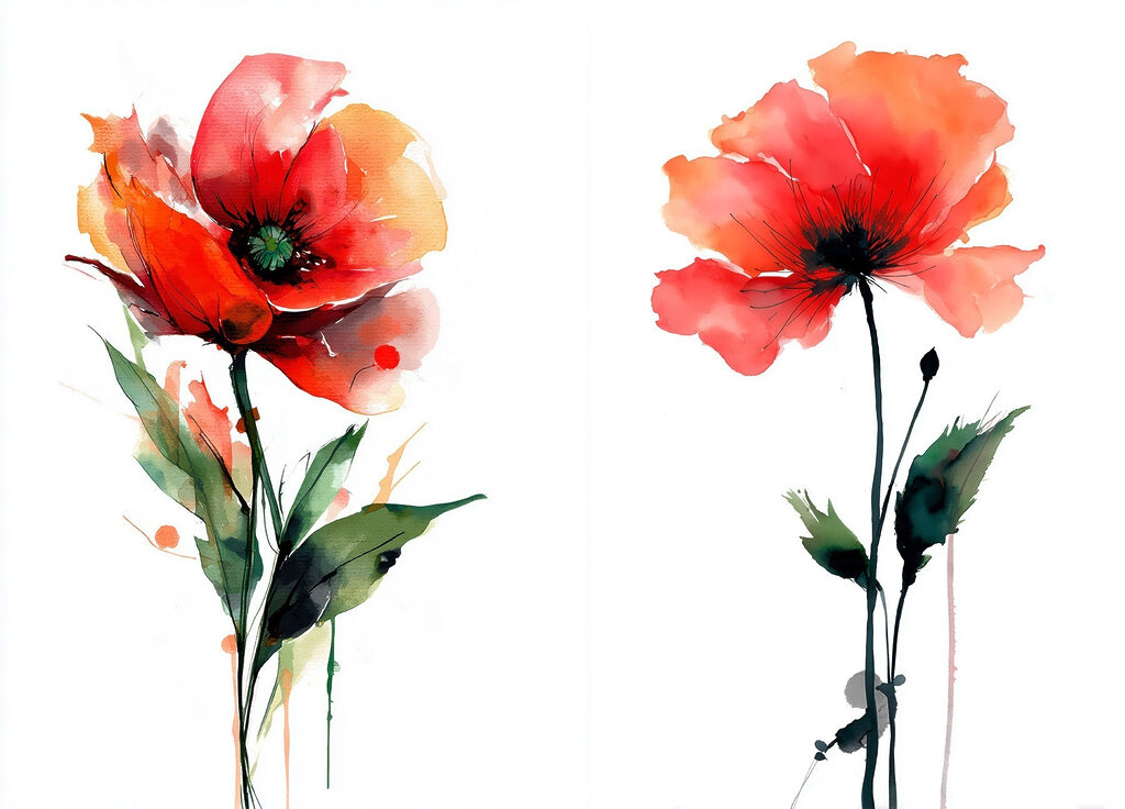 Vibrant flowers in graceful harmony Vibrant flowers in graceful harmony