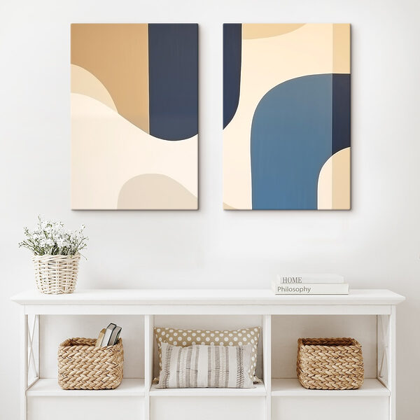 Abstract shapes in calming colors Abstract shapes in calming colors