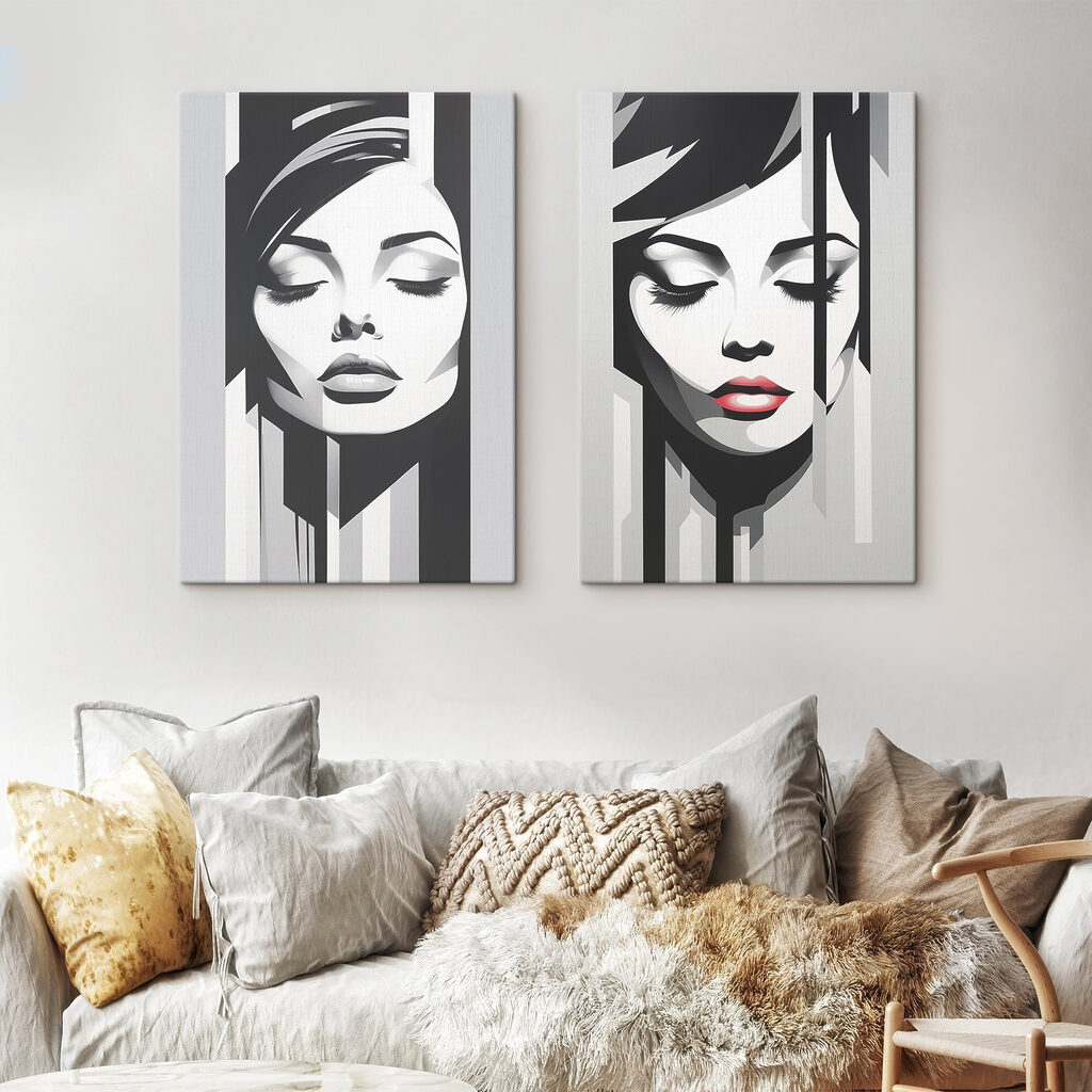 Dreamy portraits in striking contrast