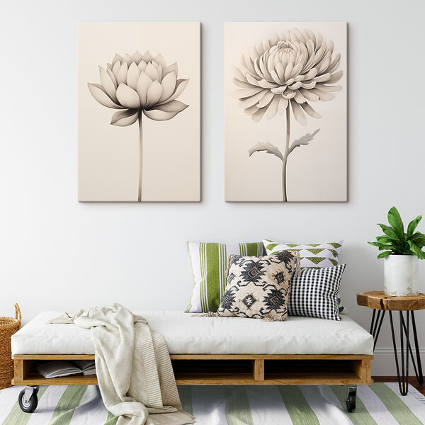 Delicate flowers in soft hues Delicate flowers in soft hues