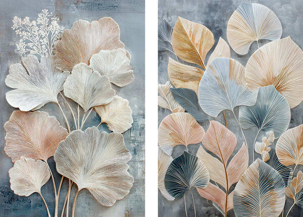 Delicate leaves in soft hues Delicate leaves in soft hues
