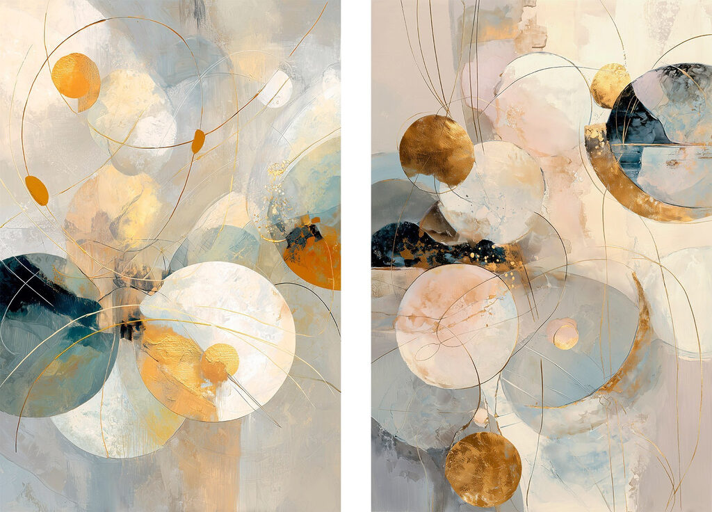 Dynamic shapes in harmonious color balance Dynamic shapes in harmonious color balance