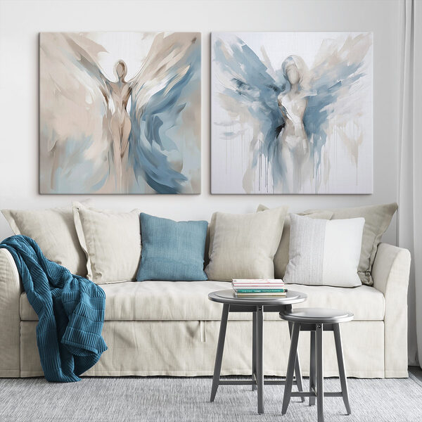 Painting of a woman with wings Painting of a woman with wings