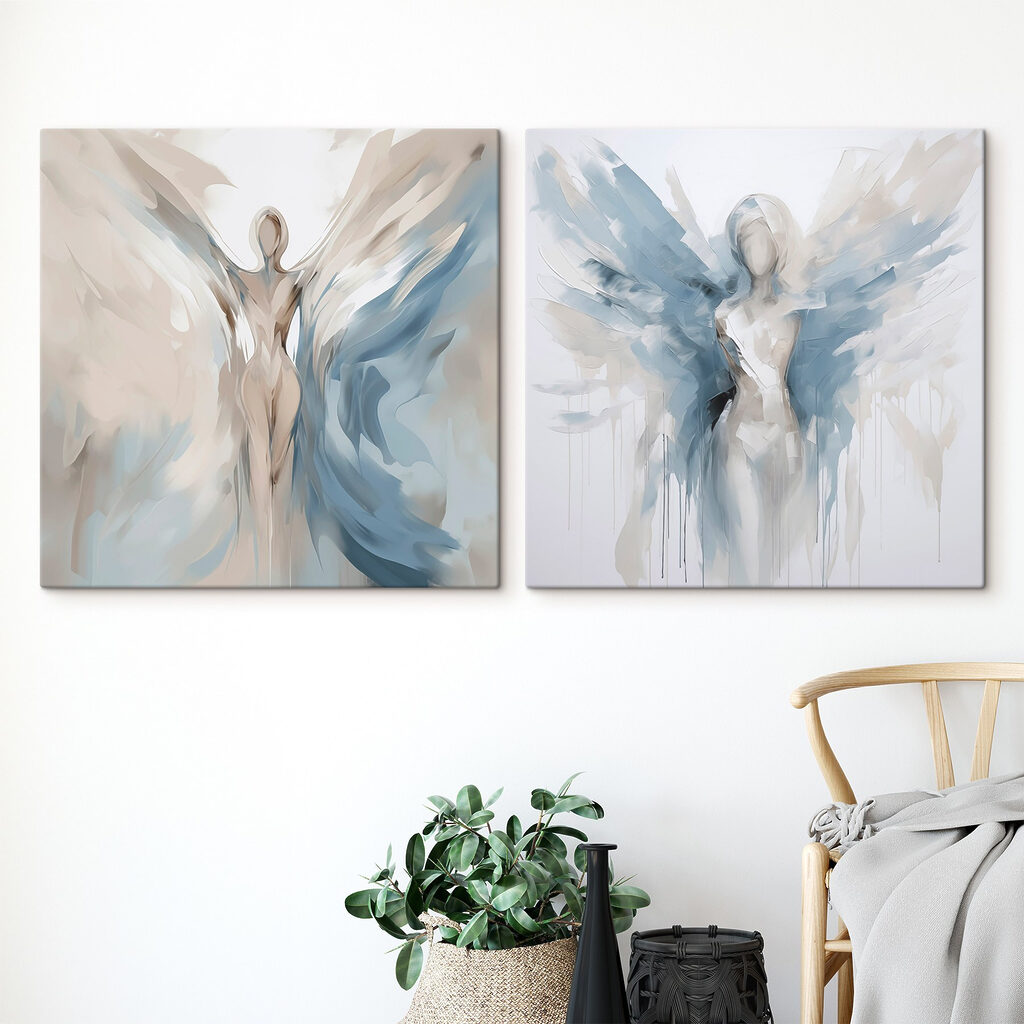 Painting of a woman with wings Painting of a woman with wings