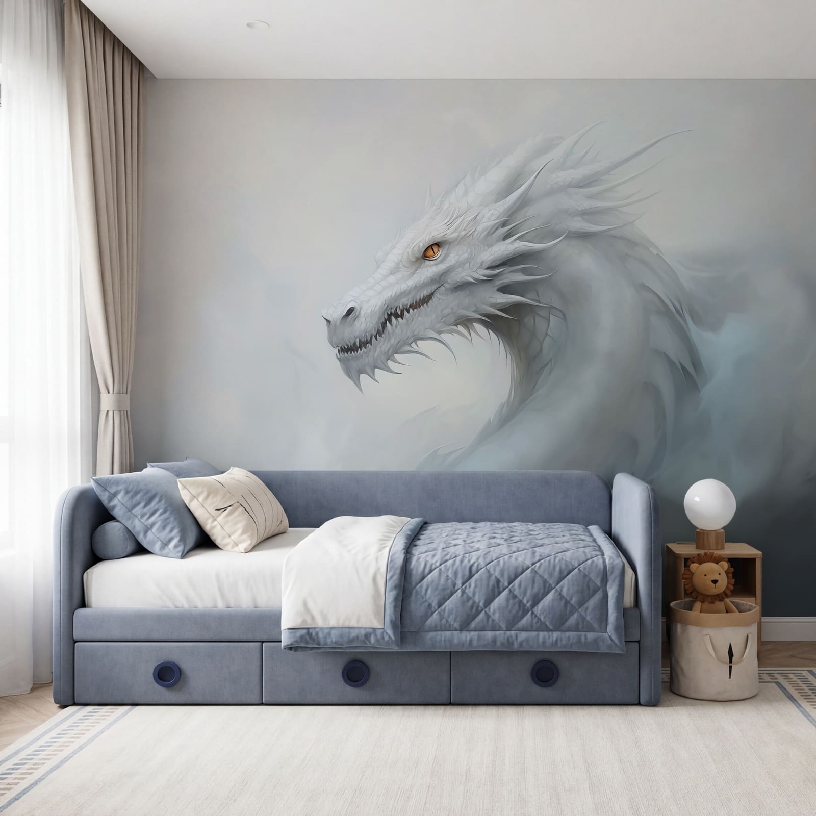Un dragon blanc dans les nuages Un dragon blanc dans les nuages