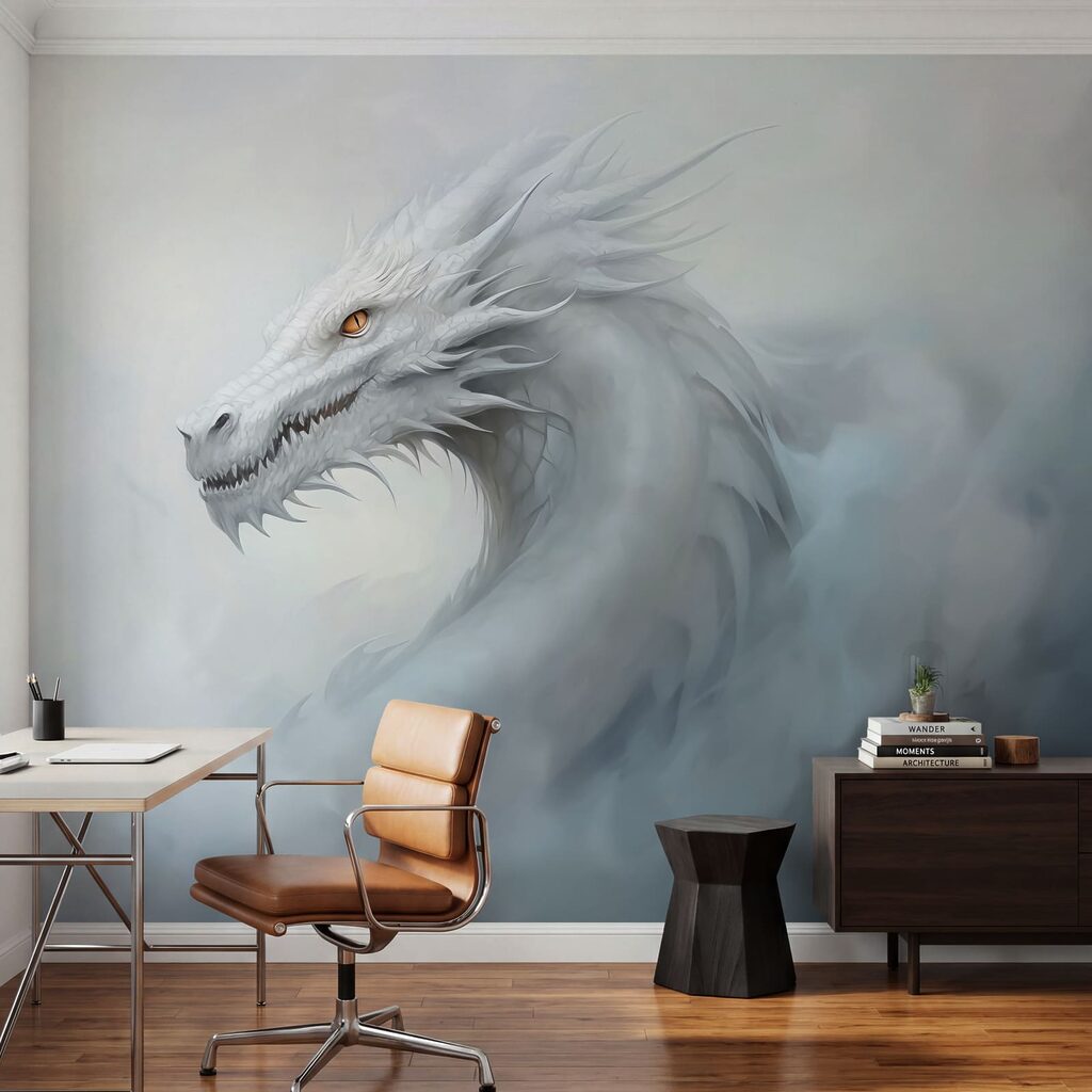 Un dragon blanc dans les nuages Un dragon blanc dans les nuages