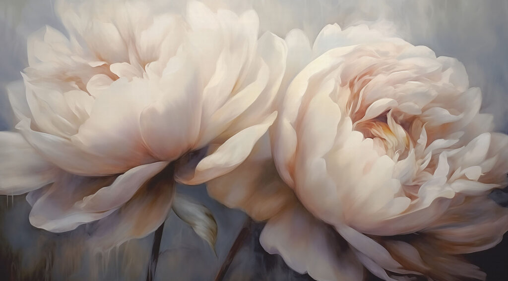 Soft blossoms in gentle hues Soft blossoms in gentle hues