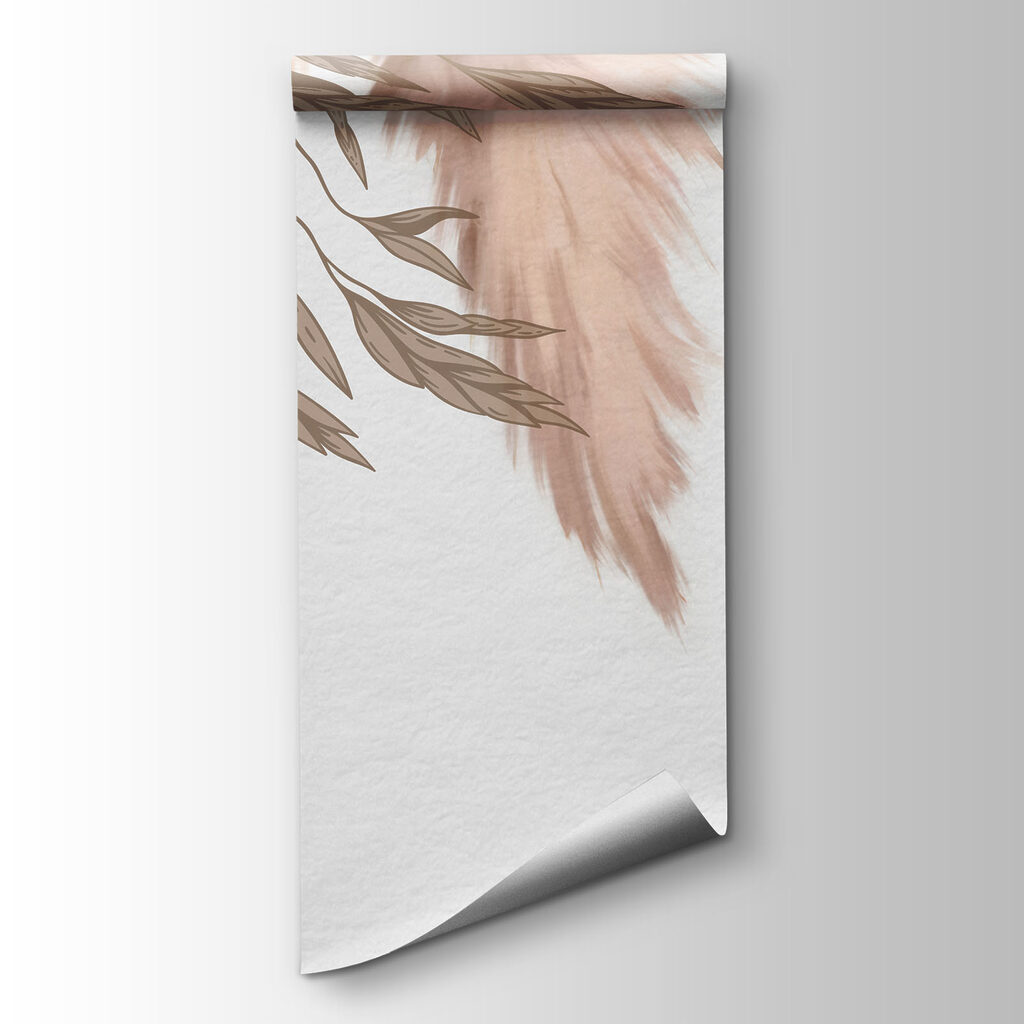 Soft feathery patterns in pastel hues