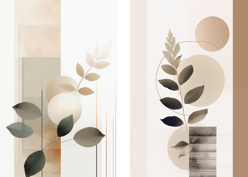 Soft hues and organic forms unite