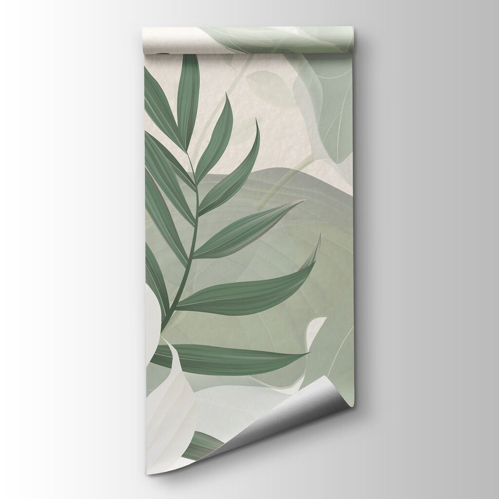 Soft leaves in tranquil tones