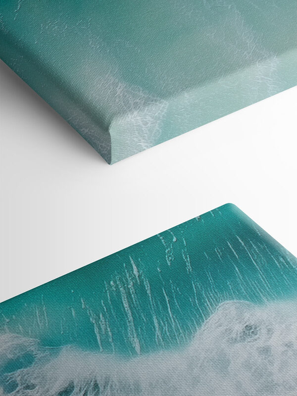 Waves dancing on turquoise waters Waves dancing on turquoise waters