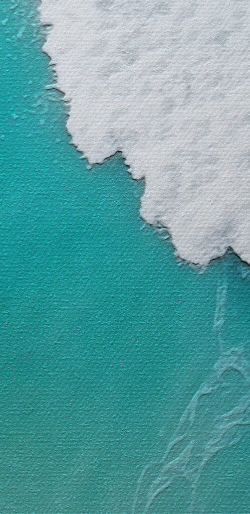 Waves dancing on turquoise waters Waves dancing on turquoise waters