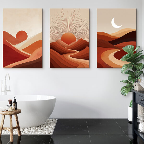 Group of mountains with sun and clouds Group of mountains with sun and clouds