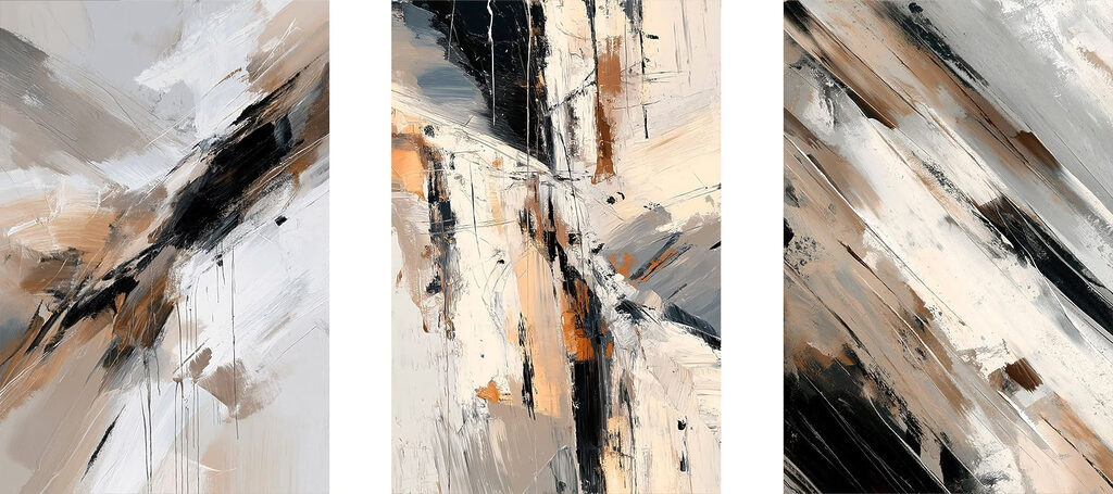 Abstract expressions in earthy tones Abstract expressions in earthy tones