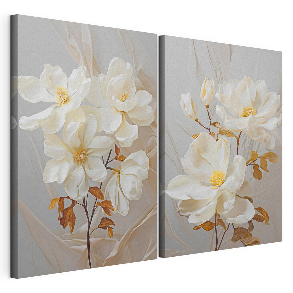 - Elegant blossoms in soft hues - Elegant blossoms in soft hues