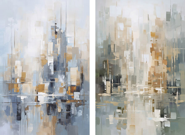 Painting of a city