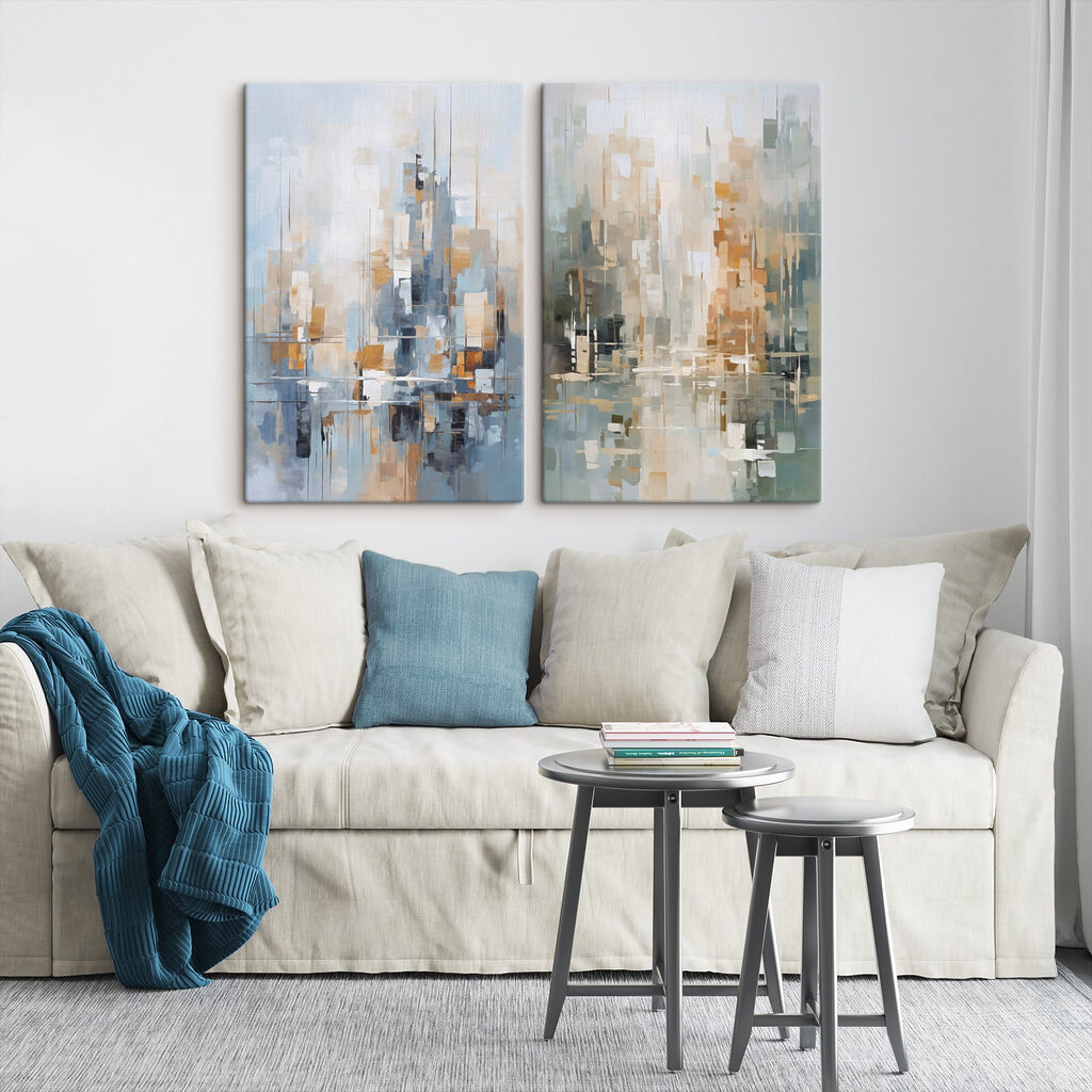 Painting of a city