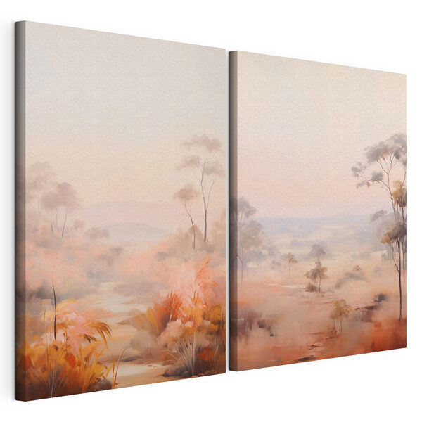 Peinture représentant un paysage Impression sur toile modulaire Peinture représentant un paysage