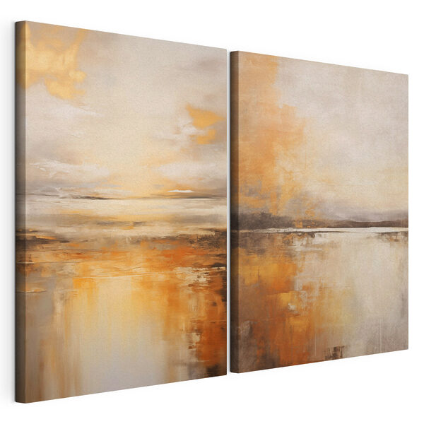 Peinture représentant un paysage Impression sur toile modulaire Peinture représentant un paysage