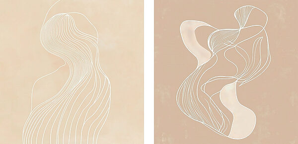Couple of images of a woman Couple of images of a woman