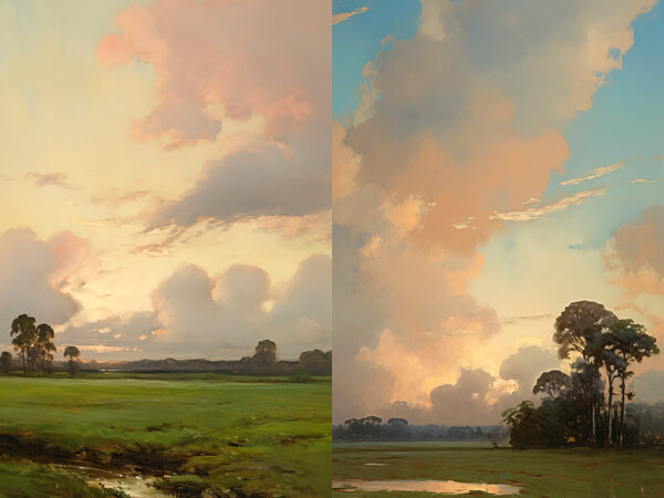 Comparison of a landscape Comparison of a landscape