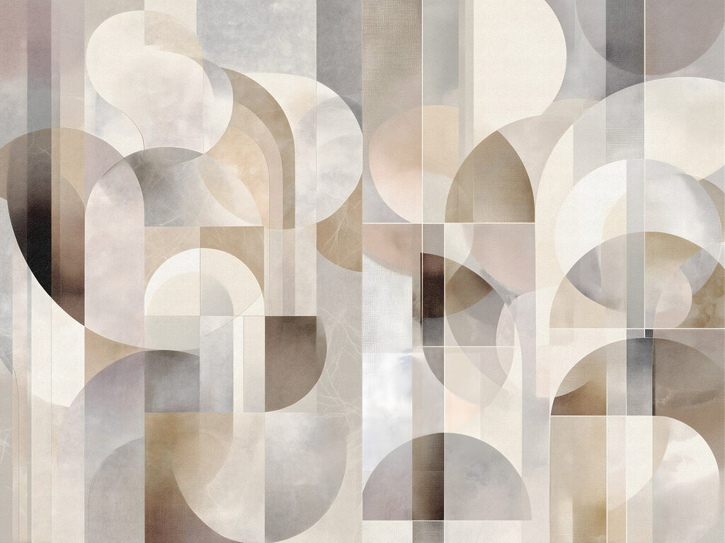 - Curves and shapes in soft tones - Curves and shapes in soft tones