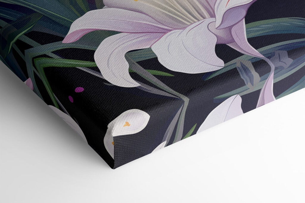 Vibrant flowers in soft hues