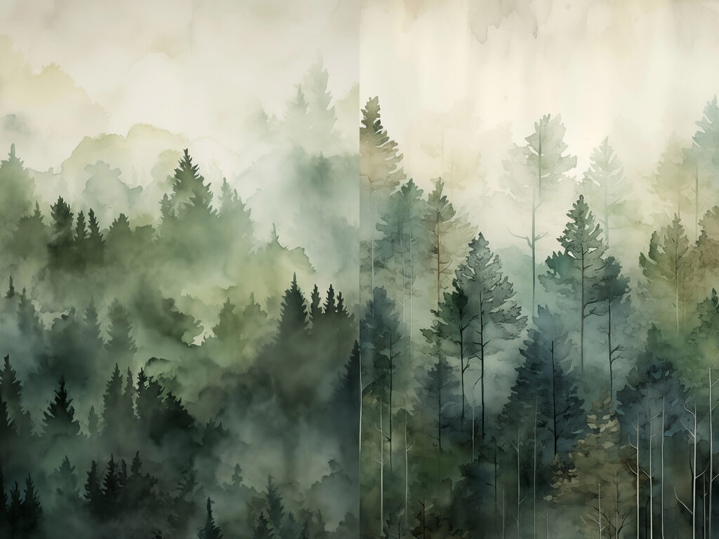 Comparison of a forest Comparison of a forest