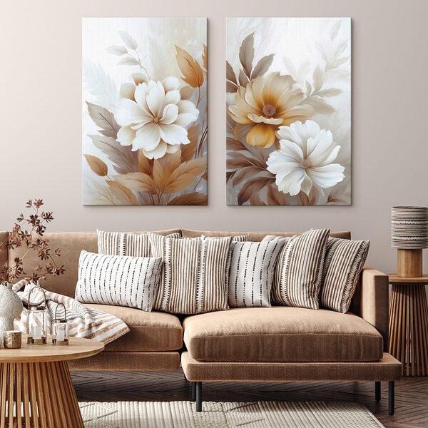 Soft floral elegance in muted tones Soft floral elegance in muted tones