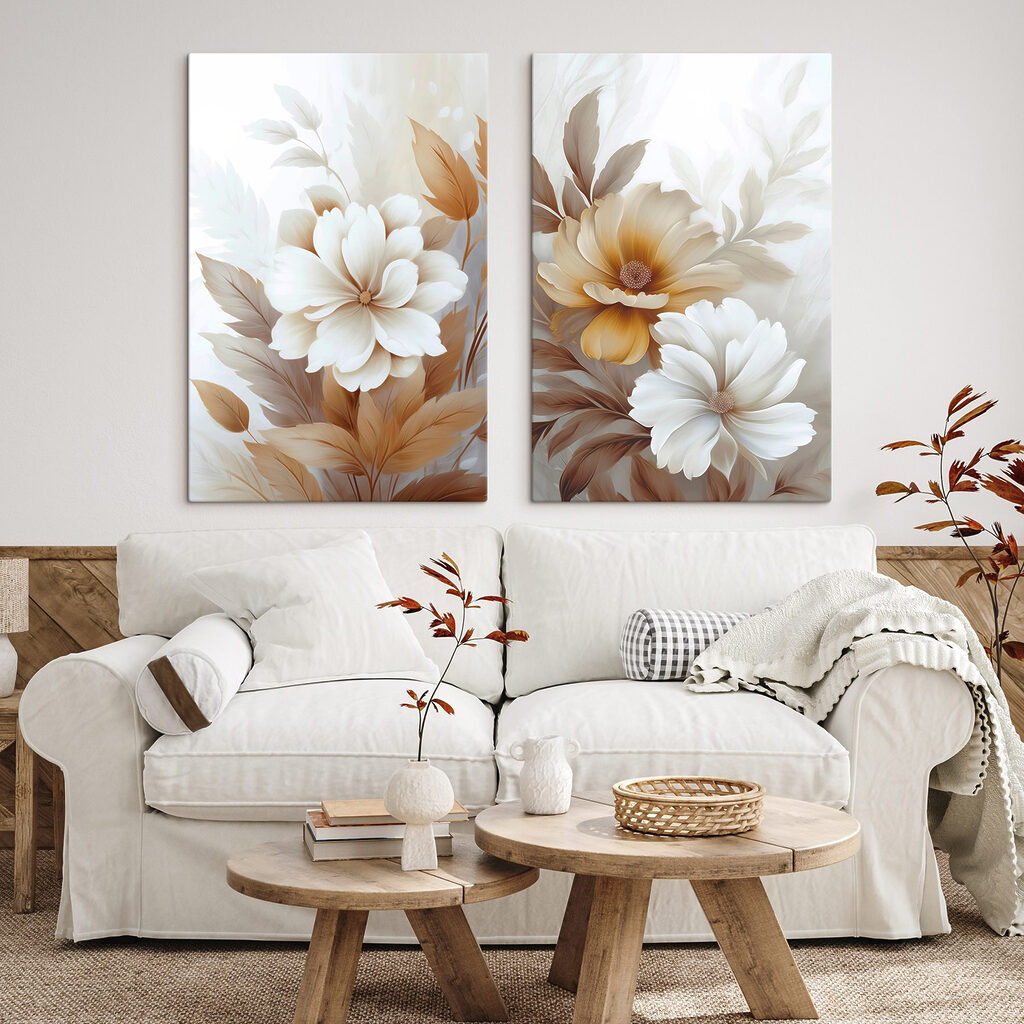 Soft floral elegance in muted tones Soft floral elegance in muted tones