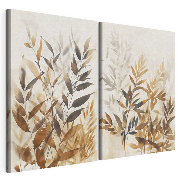 Soft botanical elegance in muted tones
