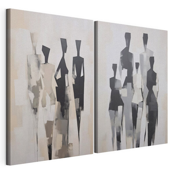 Impression sur toile modulaire Groupe de personnes dans différentes poses