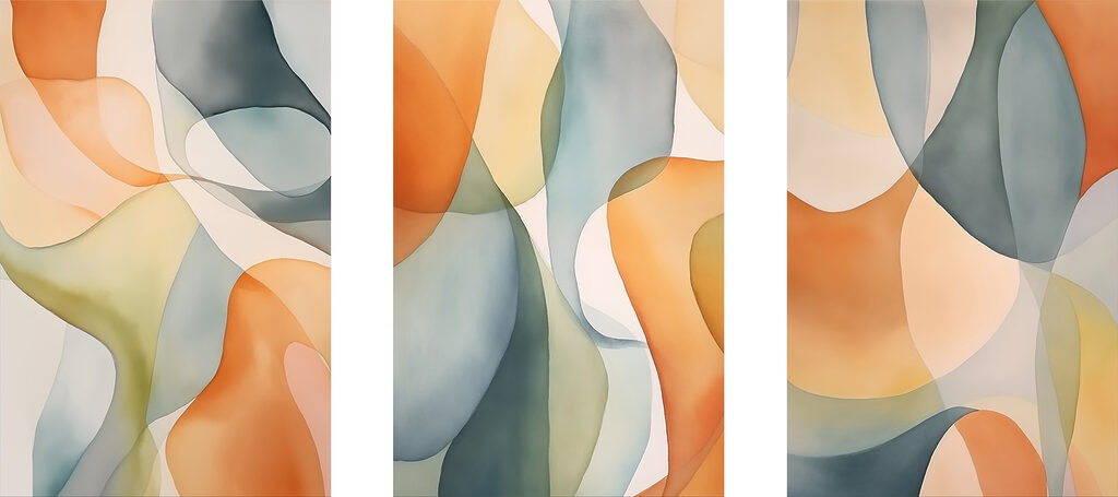 Flowing colors in gentle harmony