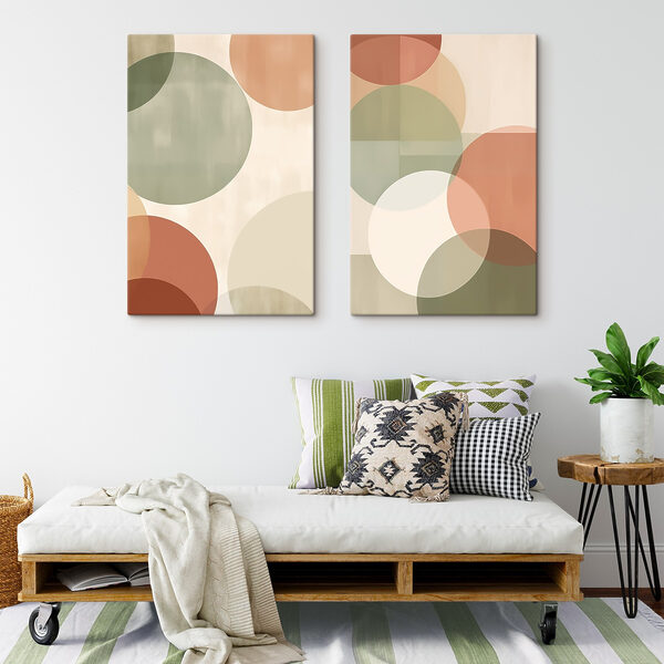 Abstract circles in soft colors Abstract circles in soft colors
