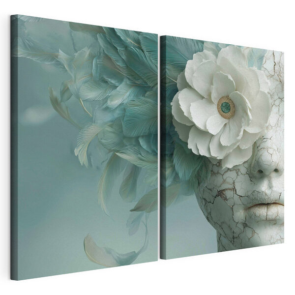 Impression sur toile modulaire Un design aérien aux textures délicates
