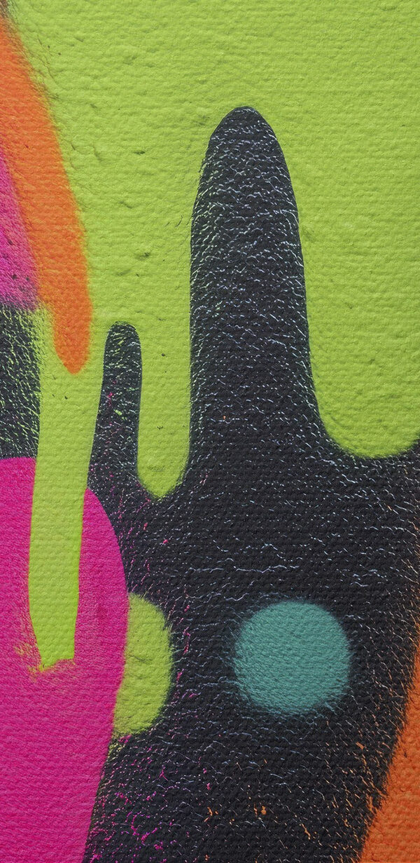 Collage of graffiti on a wall Collage of graffiti on a wall