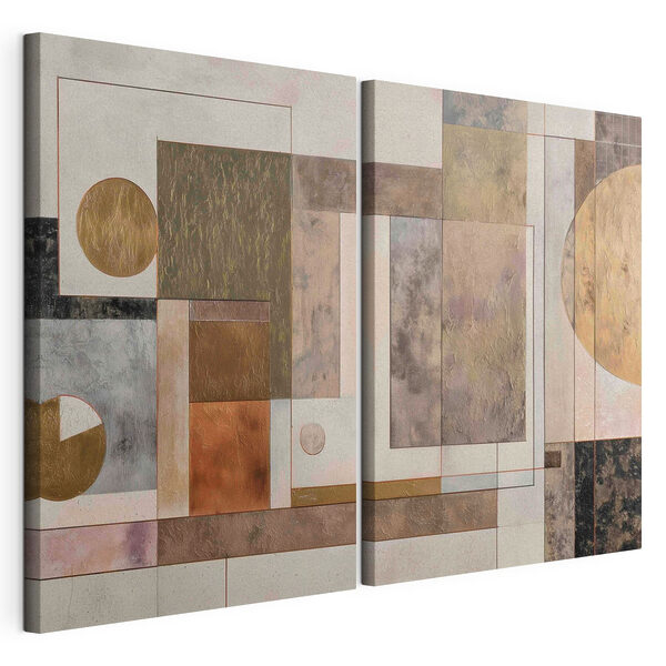 Impression sur toile modulaire Paire d'œuvres d'art