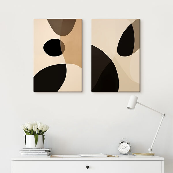Abstract shapes in neutral tones Abstract shapes in neutral tones