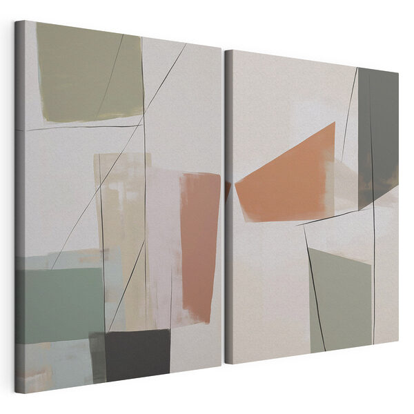 Impression sur toile modulaire Peinture de différentes couleurs