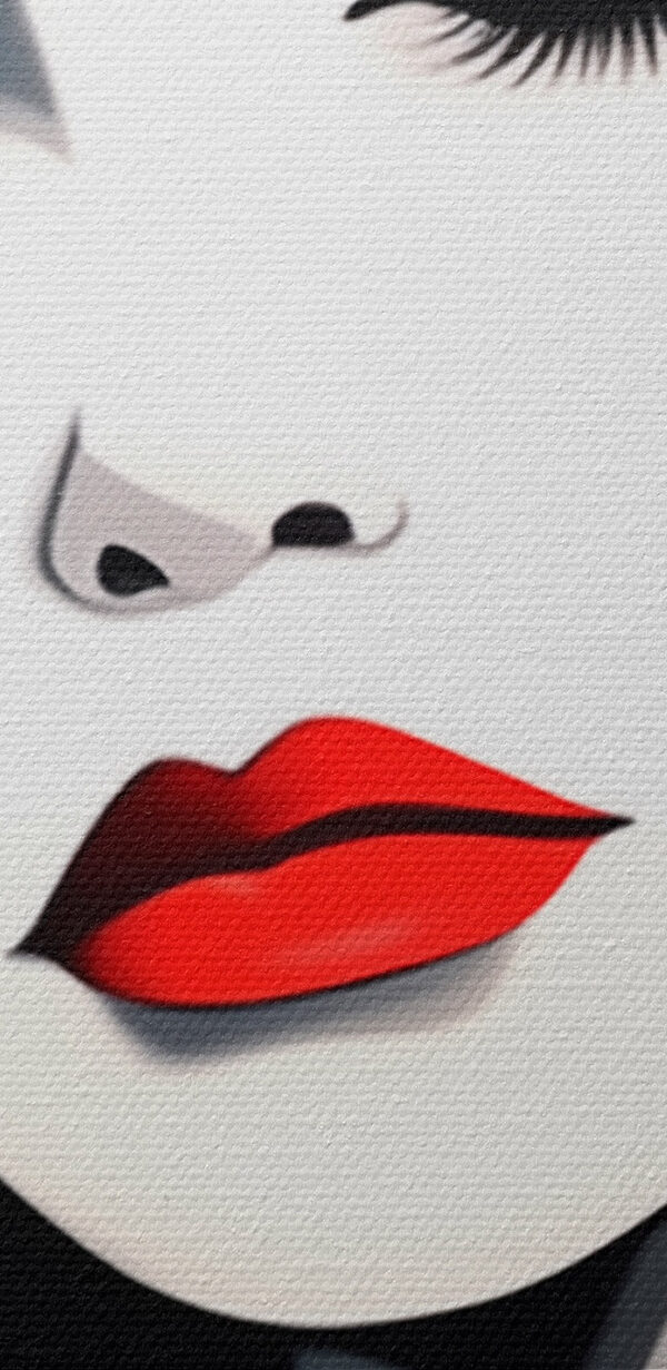 Collage of a woman's face