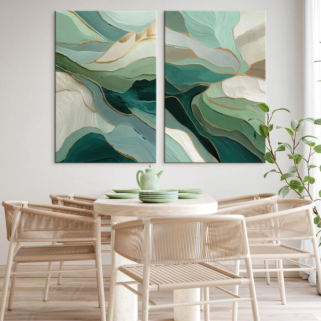 Two images of a painting Two images of a painting