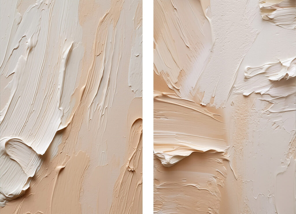 Abstract strokes in soft shades